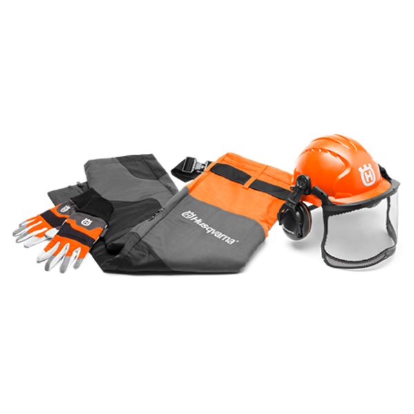 Husqvarna Chainsaw Protection Box (Chainsaw Trousers, Gloves, Helmet)