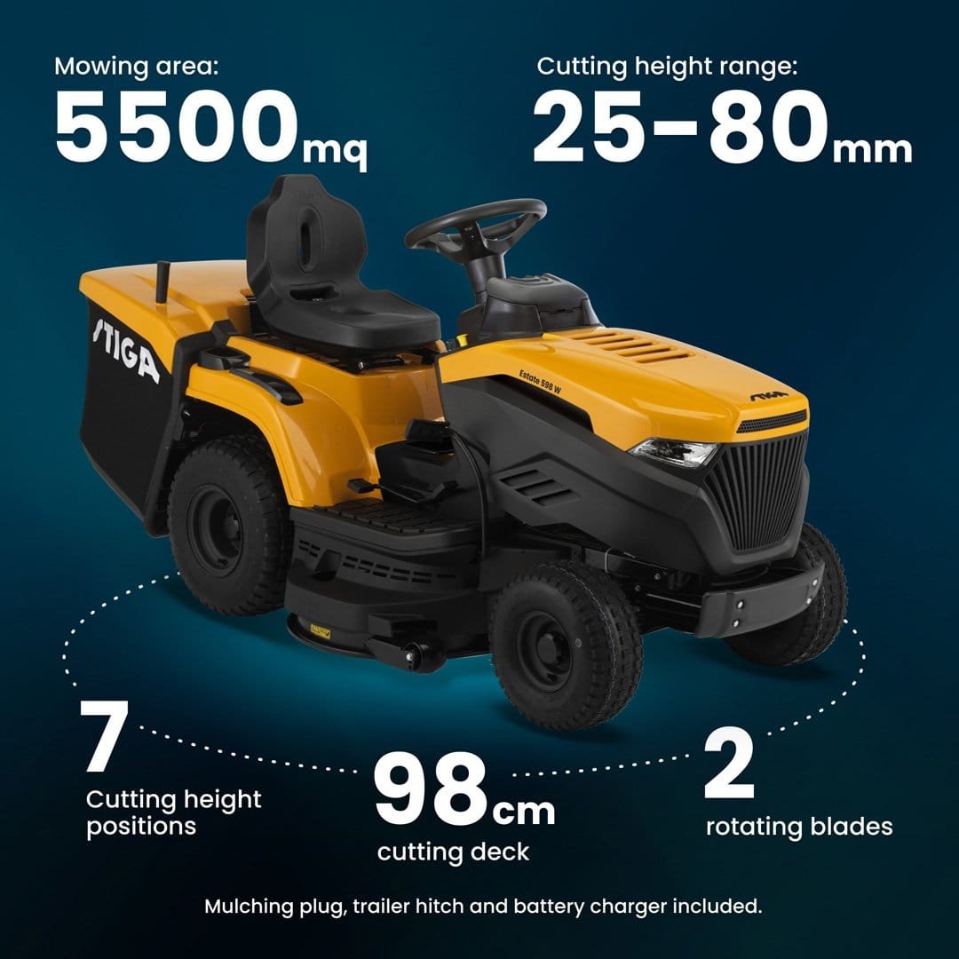 B0BWHLCDWM.PT06 Stiga Estate 598W Garden Tractor