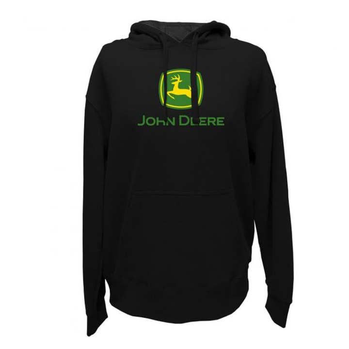 John Deere Black Hooded Sweatshirt MC130200BK