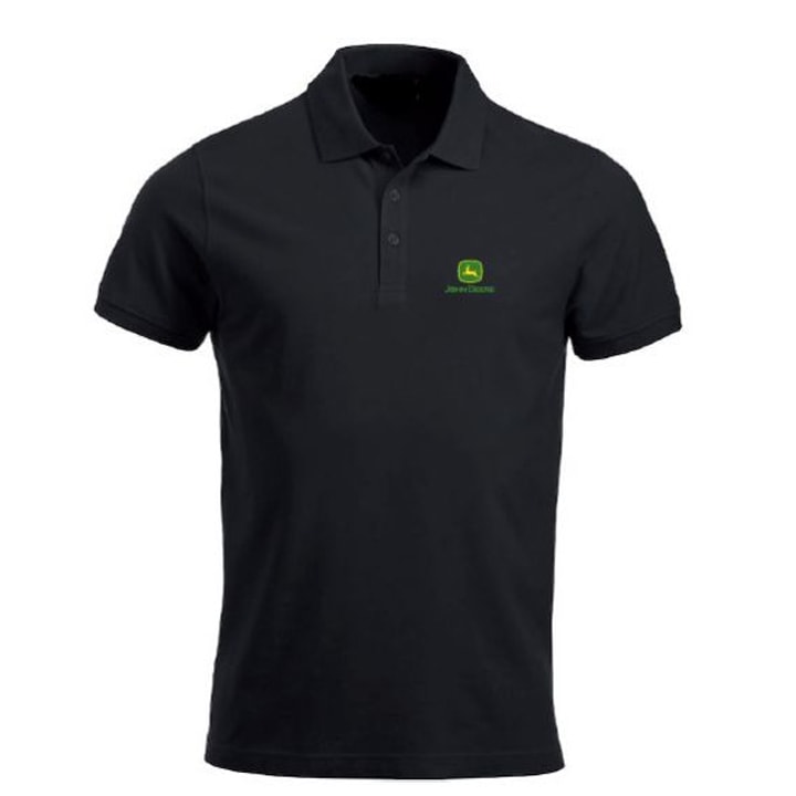 John Deere Black Logo Polo Shirt MCS3560000