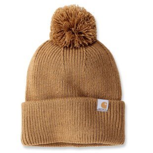 Carhartt Womens Knit Pom-Pom Cuffed Beanie