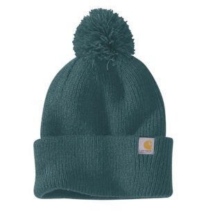 Carhartt Womens Knit Pom-Pom Cuffed Beanie
