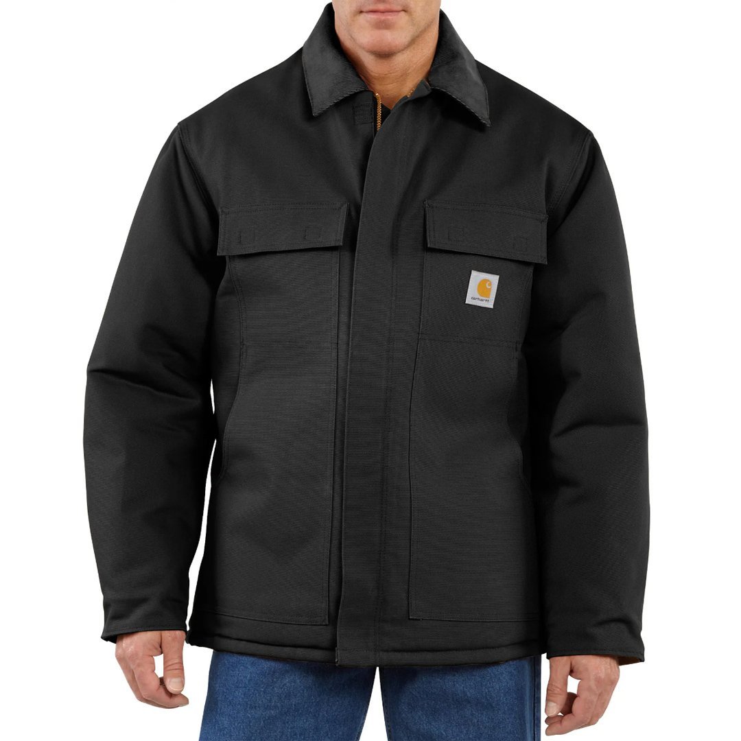 106674-BLK-01 Carhartt Firm Duck Traditional Coat
