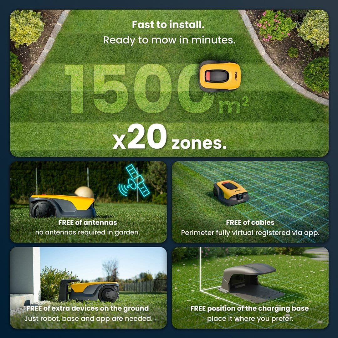 A15V.PT01 Stiga A15v Automatic Robot Lawnmower