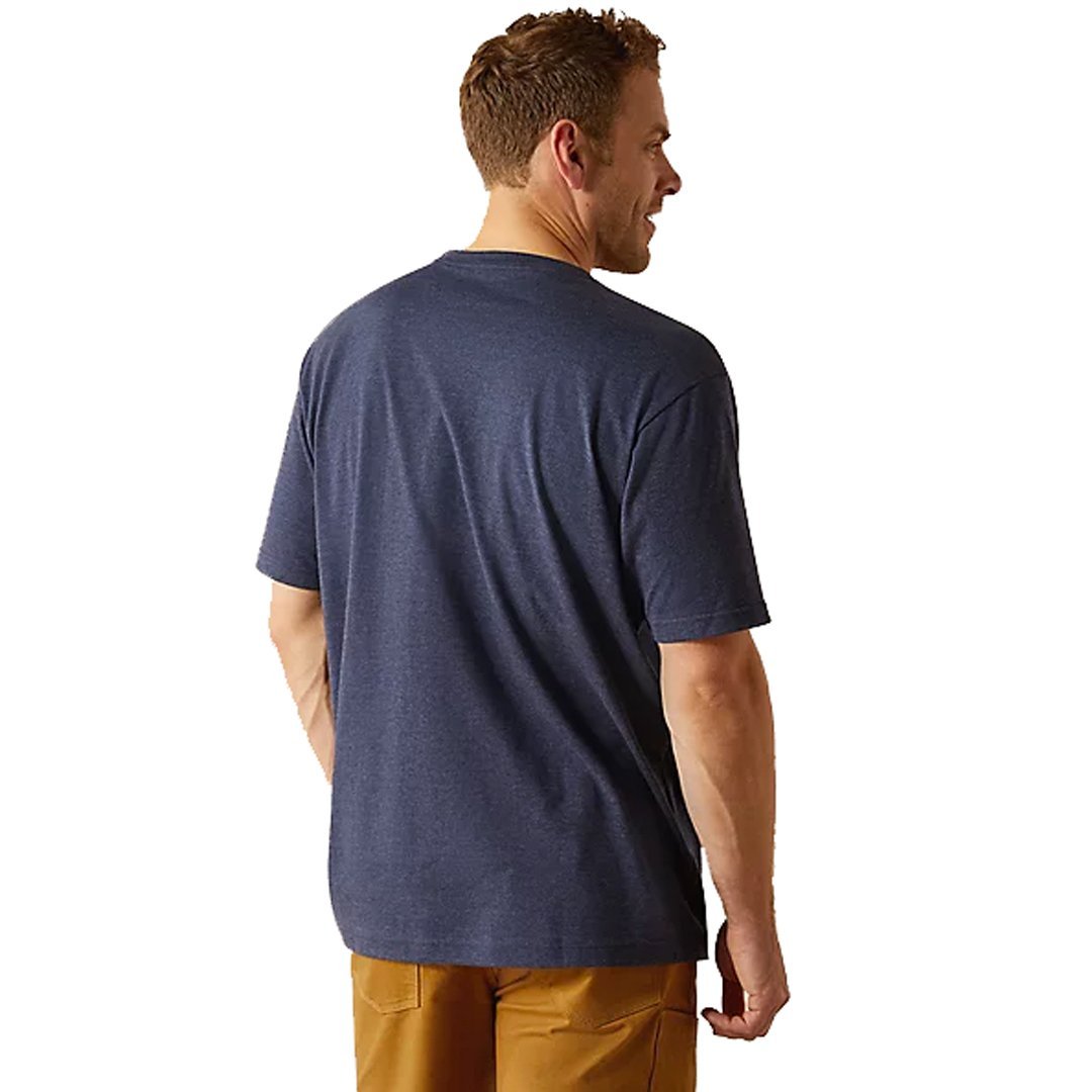 10054637-NVY-02 Ariat Men's Rebar Cottton Strong Standard T-Shirt