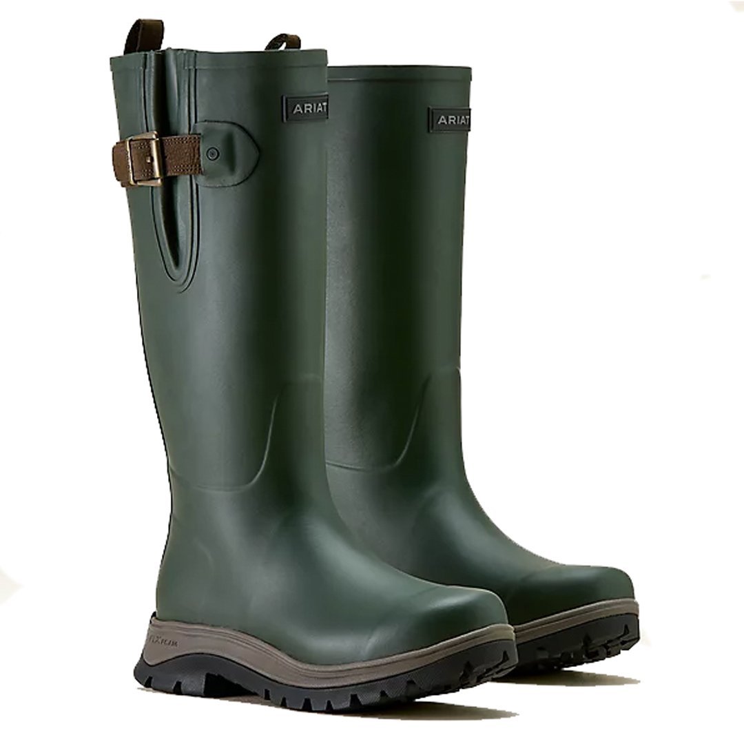 10063878-ON-01 Ariat Woodstock Rubber Boots Olive Night
