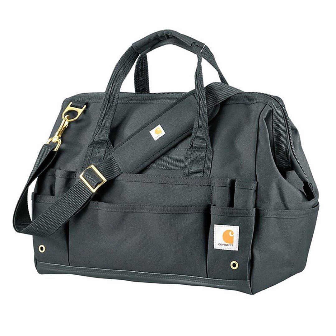 b0000518-blk-001 Carhartt 16-Inch 30 Pocket Heavyweight Tool Bag Black